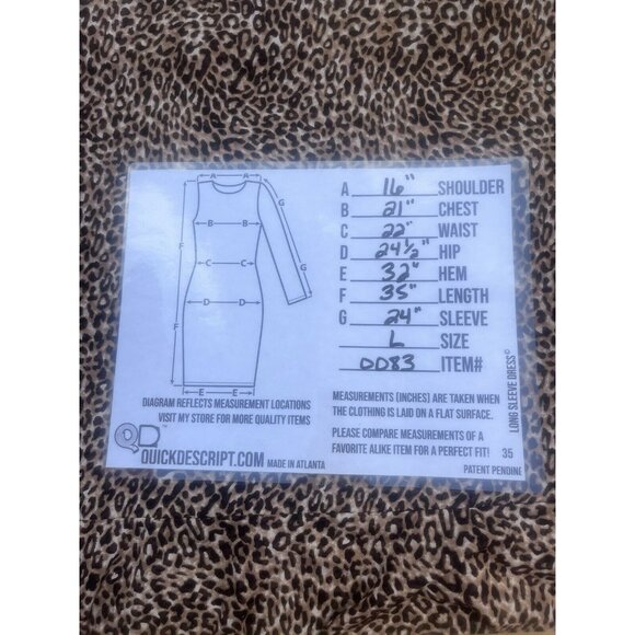 Andree By Unit Size L Shift Dress Leopard Print Puff Tiered Sleeves Ruffle Sheer - Picture 7 of 8